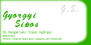 gyorgyi sipos business card