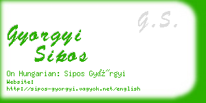 gyorgyi sipos business card